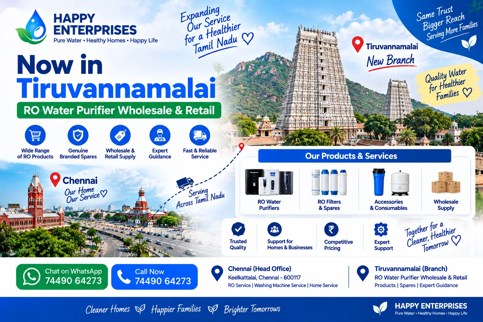Happy Enterprises Keelkattalai Chennai location