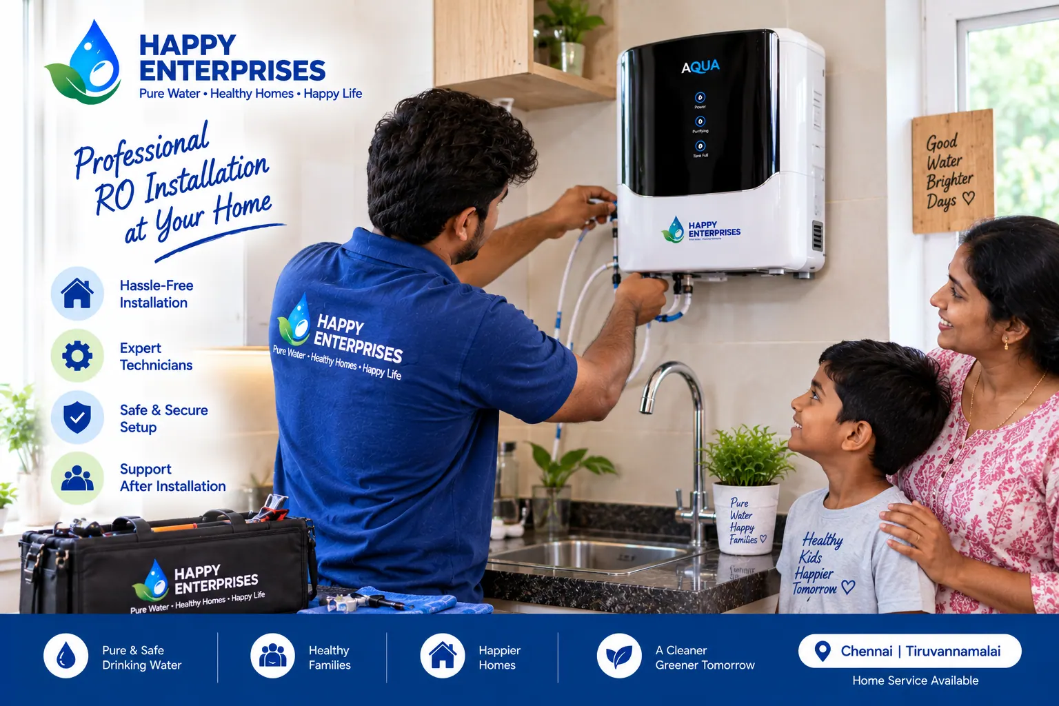 Happy Enterprises RO water purifier and home service